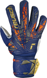 Reusch Attrakt Grip Junior 5472815 4410 blue orange gold front